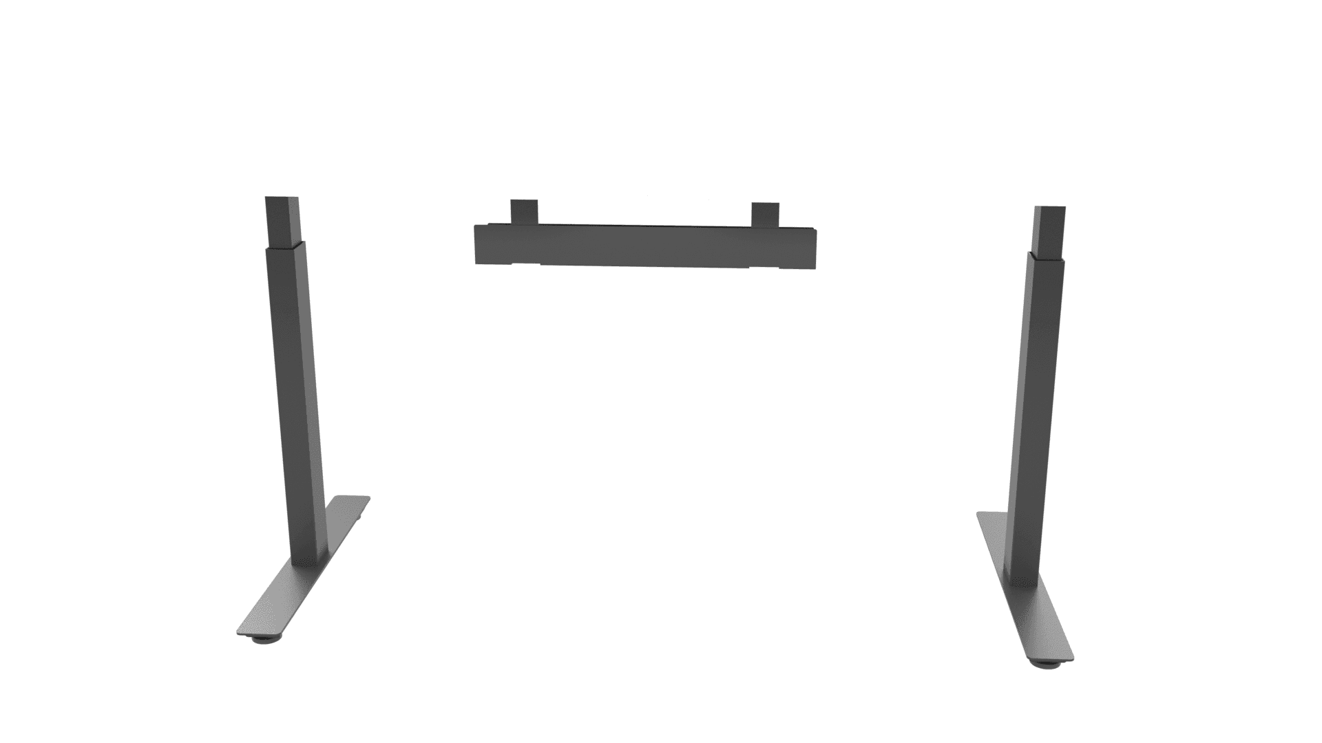 B-ACTIVE G6F0443 - Telescopic frame with adjustable electric legs for 1200-1600 mm desktops 2