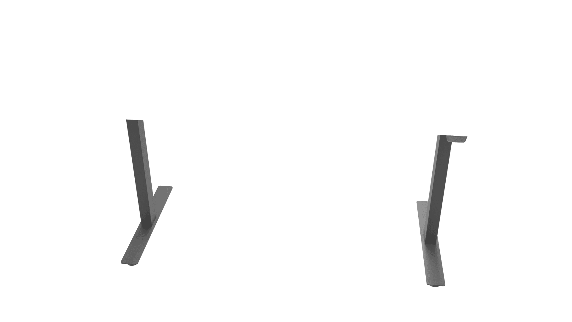 B-ACTIVE G6F0443 - Telescopic frame with adjustable electric legs for 1200-1600 mm desktops 1