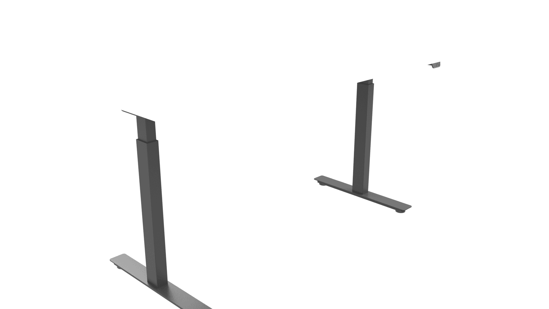 B-ACTIVE G6F0443 - Telescopic frame with adjustable electric legs for 1200-1600 mm desktops 3