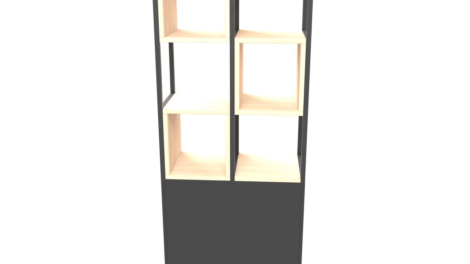 COMBUS ZCB383 - Set of metal frame, 2 shelves and 3 open shelf boxes for mounting on cabinets 5