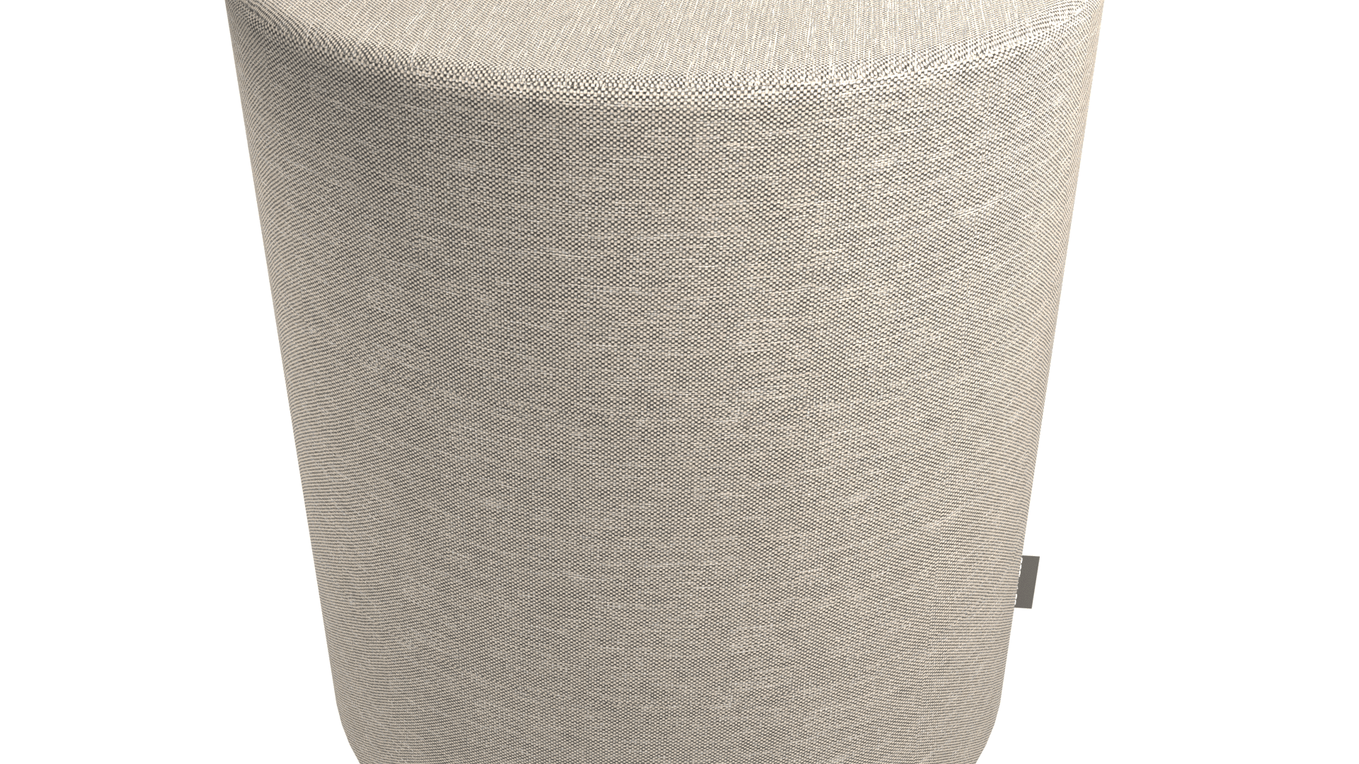GIRO G5R0011 - Round pouf  with black melamine base and castors 1