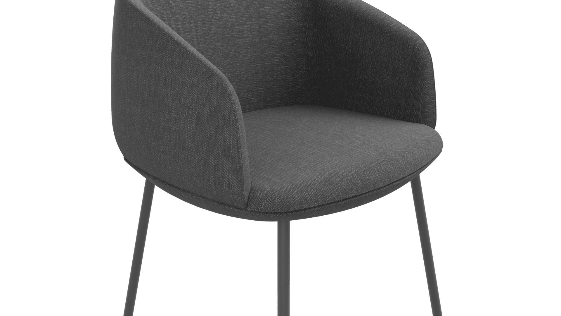 KOPA G5R0031 - Armchair. Base: powder-coated metal legs with glides. 3