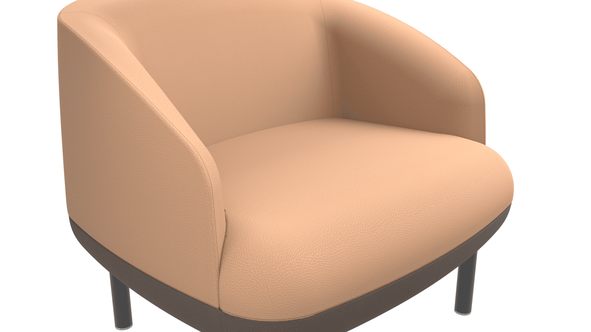 KOPA SDK001 - Lounge chair. Base: powder-coated metal legs with glides. 3