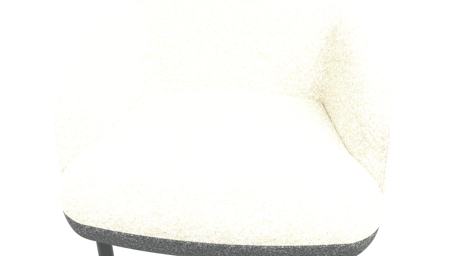 KOPA SDK001 - Lounge chair. Base: powder-coated metal legs with glides.