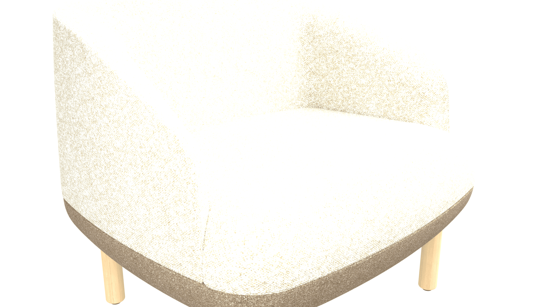 KOPA SDK011 - Lounge chair. Base: solid ash wood legs with double-sided glides. 3