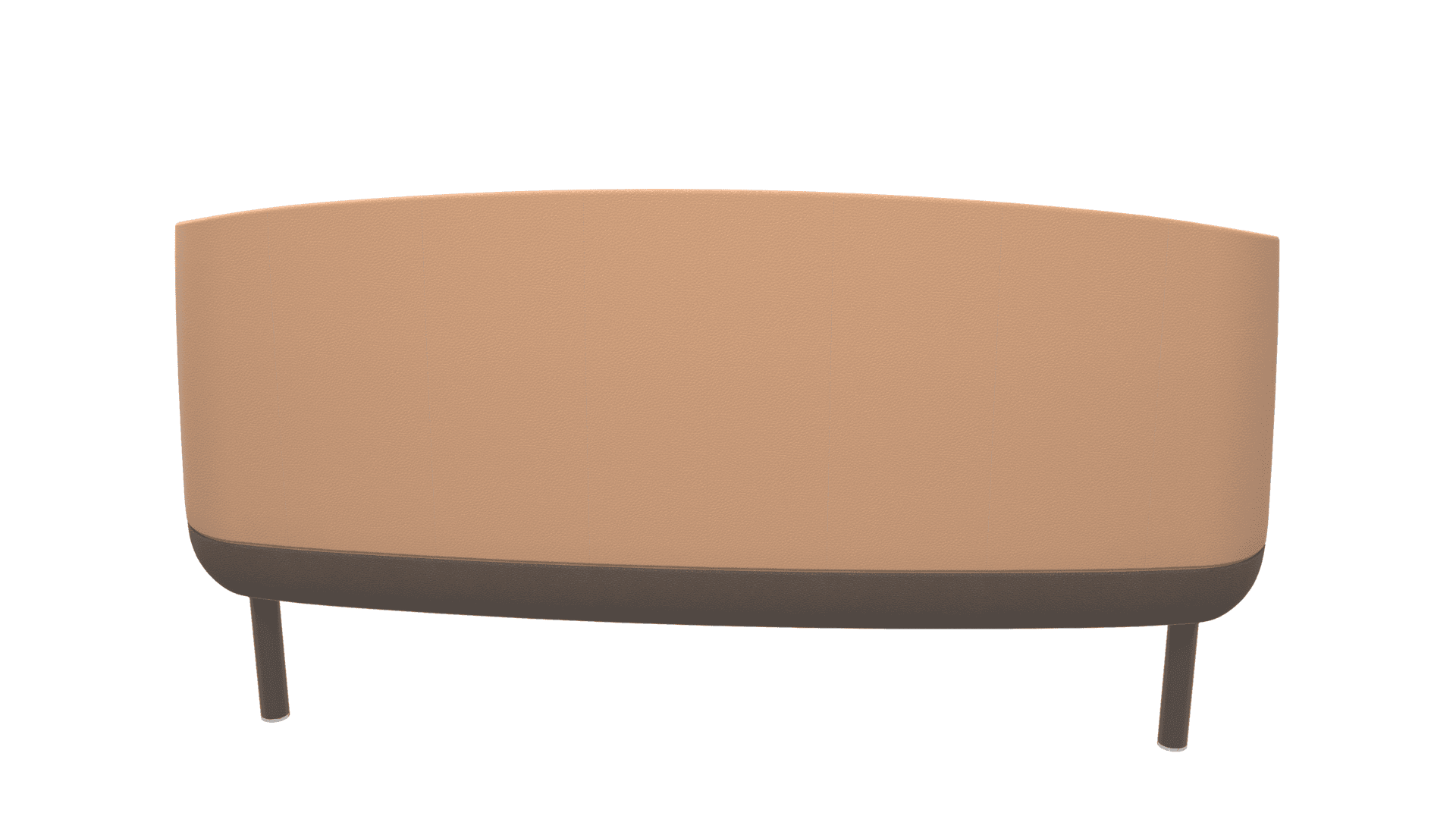 KOPA SDK002 - Two-seater sofa. Base: powder-coated metal legs with glides. 2