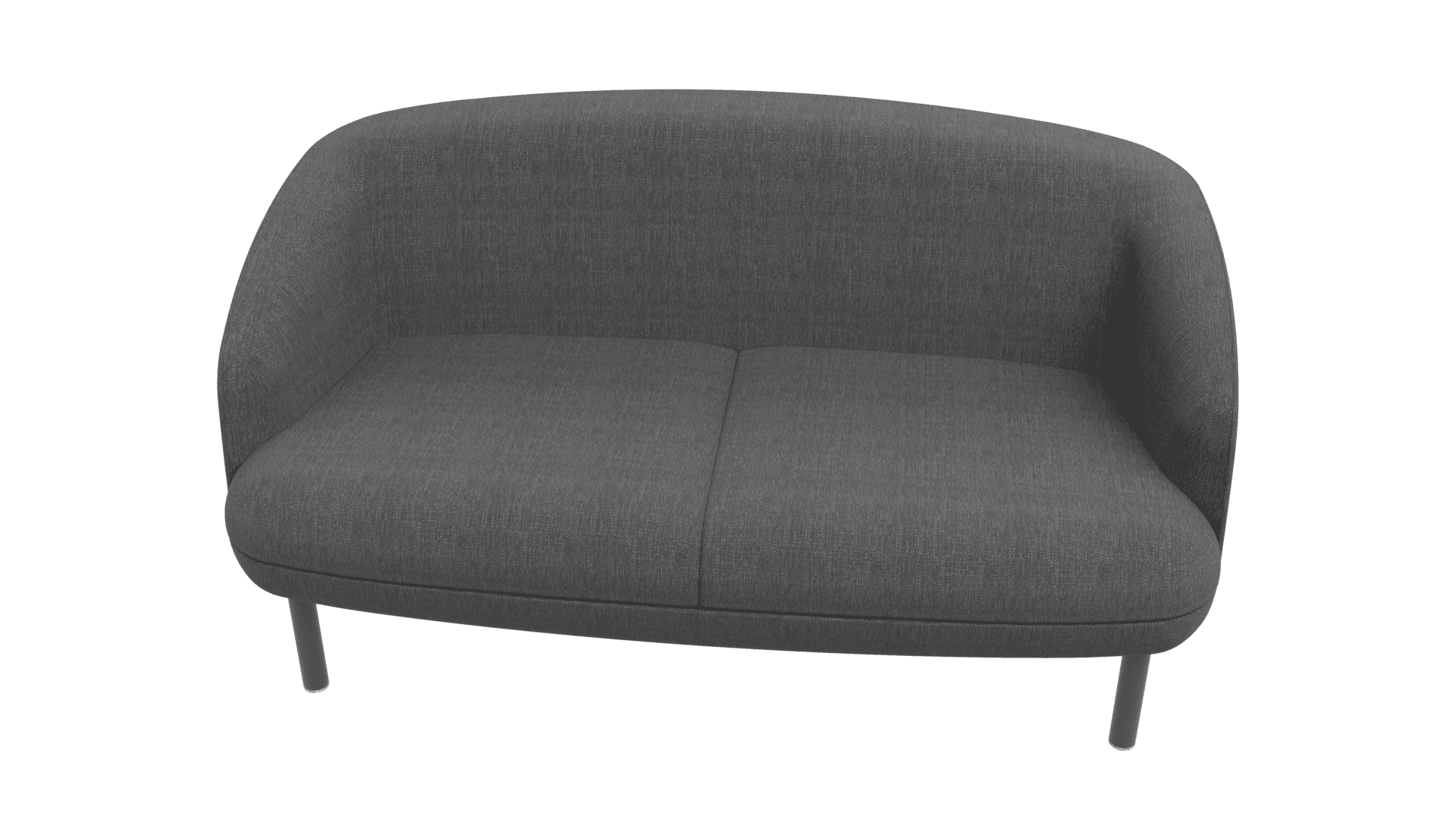 KOPA SDK002 - Two-seater sofa. Base: powder-coated metal legs with glides. 4