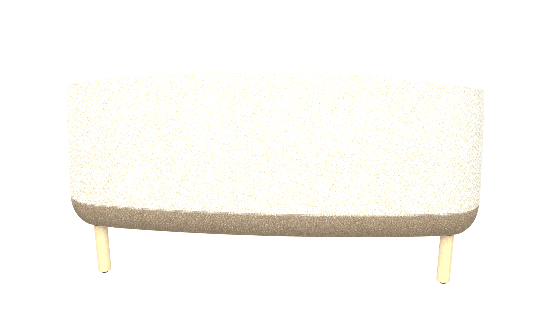 KOPA SDK012 - Two-seater sofa. Base: solid ash wood legs with double-sided glides. 2