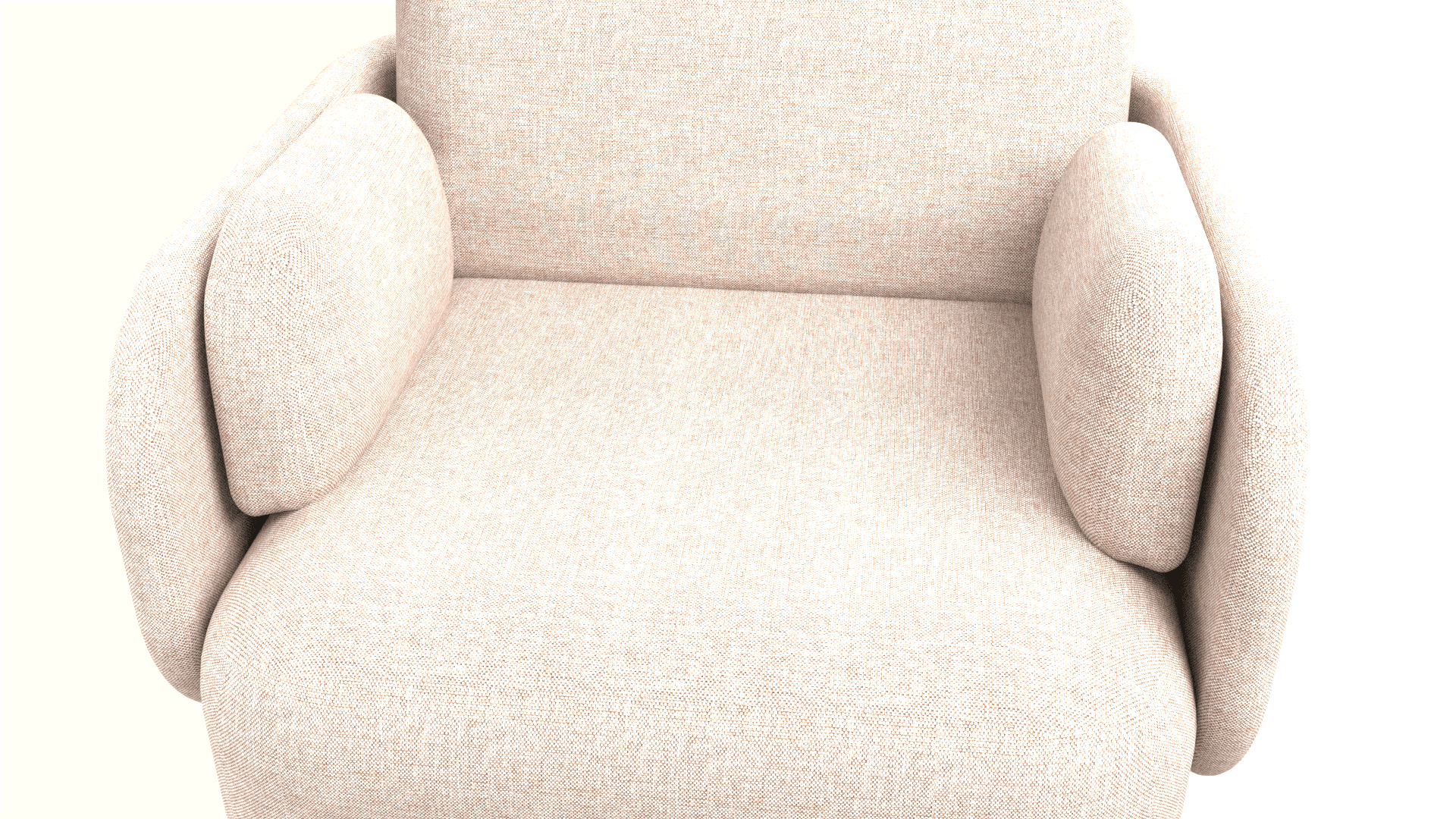 MYAMI SDM001 - Lounge chair. Base: powder-coated metal legs with glides. 1
