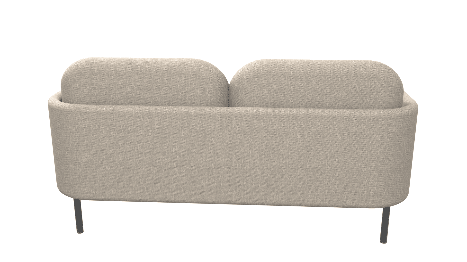 MYAMI SDM002 - Two-seater sofa. Base: powder-coated metal legs with glides. 5