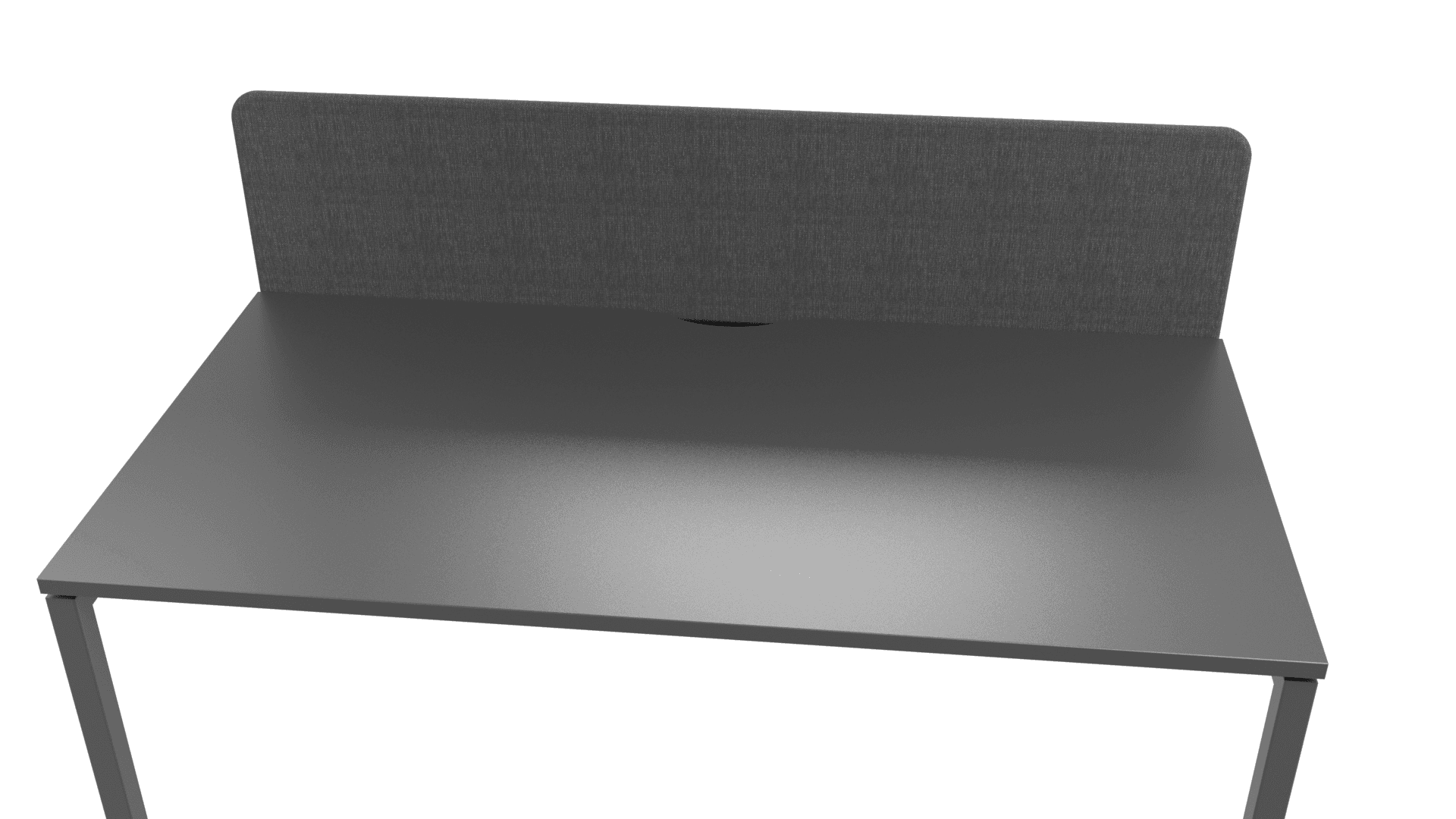 NOVA U DNS166-U - 2-desk bench with scallop cut-outs for wire management. 1