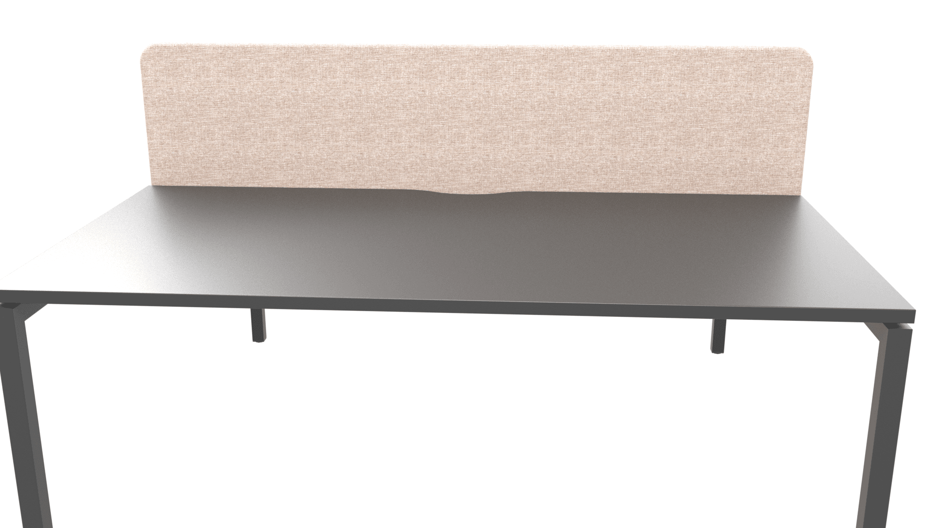 NOVA U DNS166-U - 2-desk bench with scallop cut-outs for wire management. 5