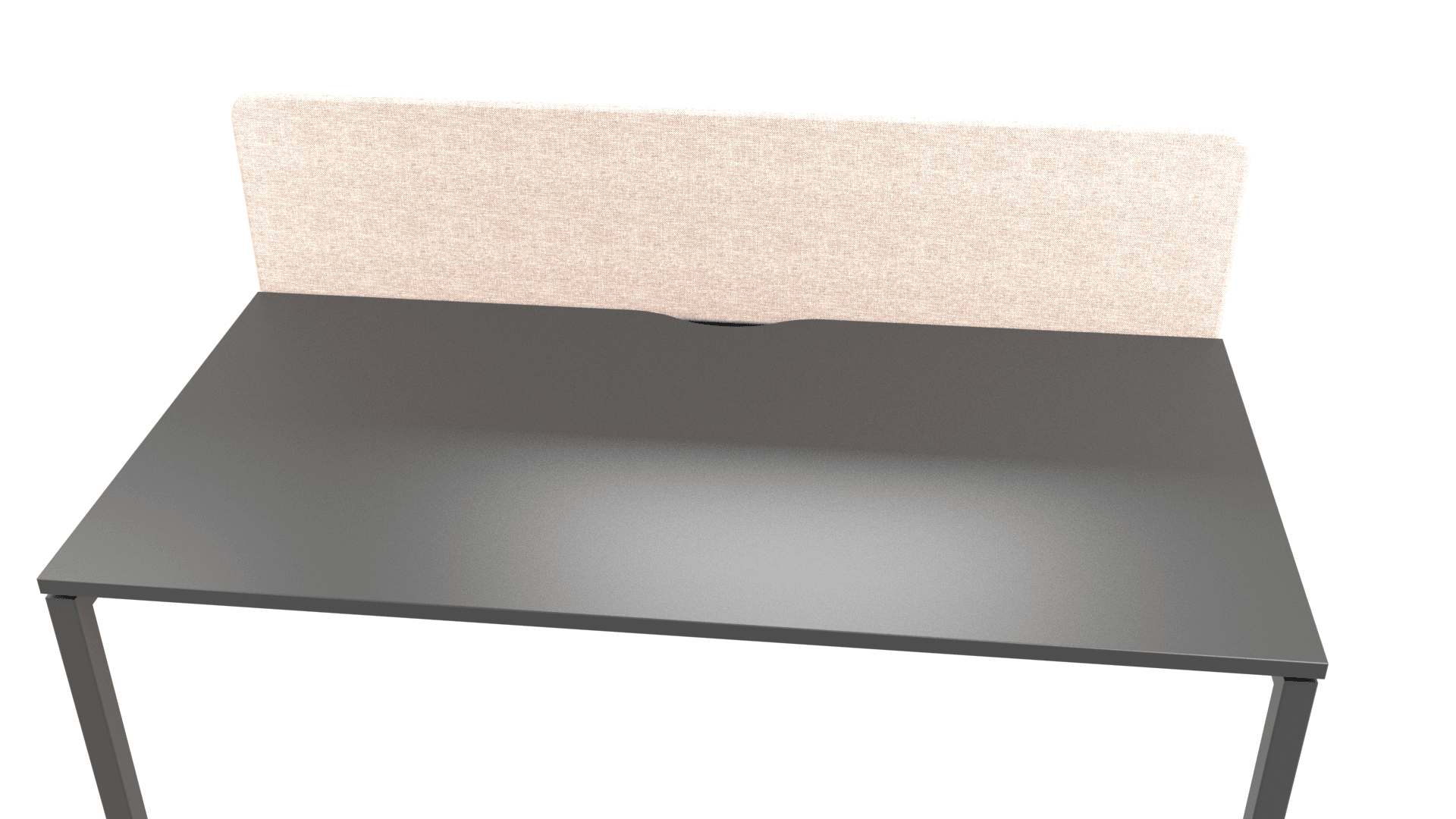 NOVA U DNS166-U - 2-desk bench with scallop cut-outs for wire management. 4