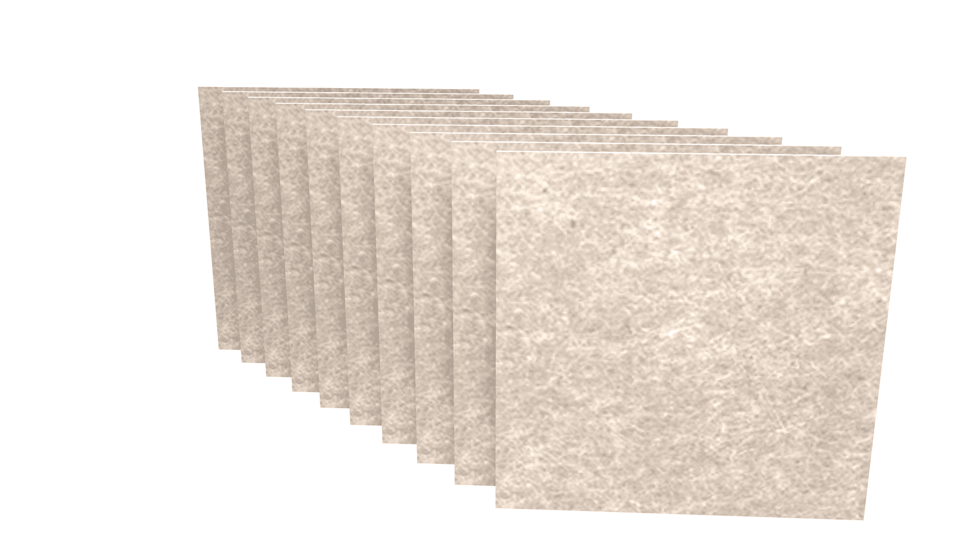 ACOUSTIC ARTWORK G4P0050 - PET felt acoustic tiles, square, 10 pcs. 2