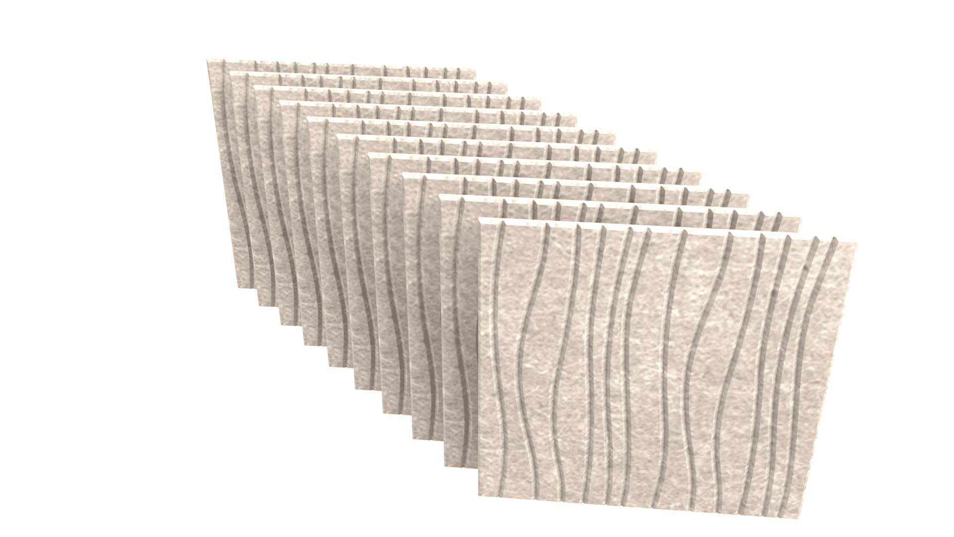 ACOUSTIC ARTWORK G4P0050 - PET felt acoustic tiles, square, 10 pcs.