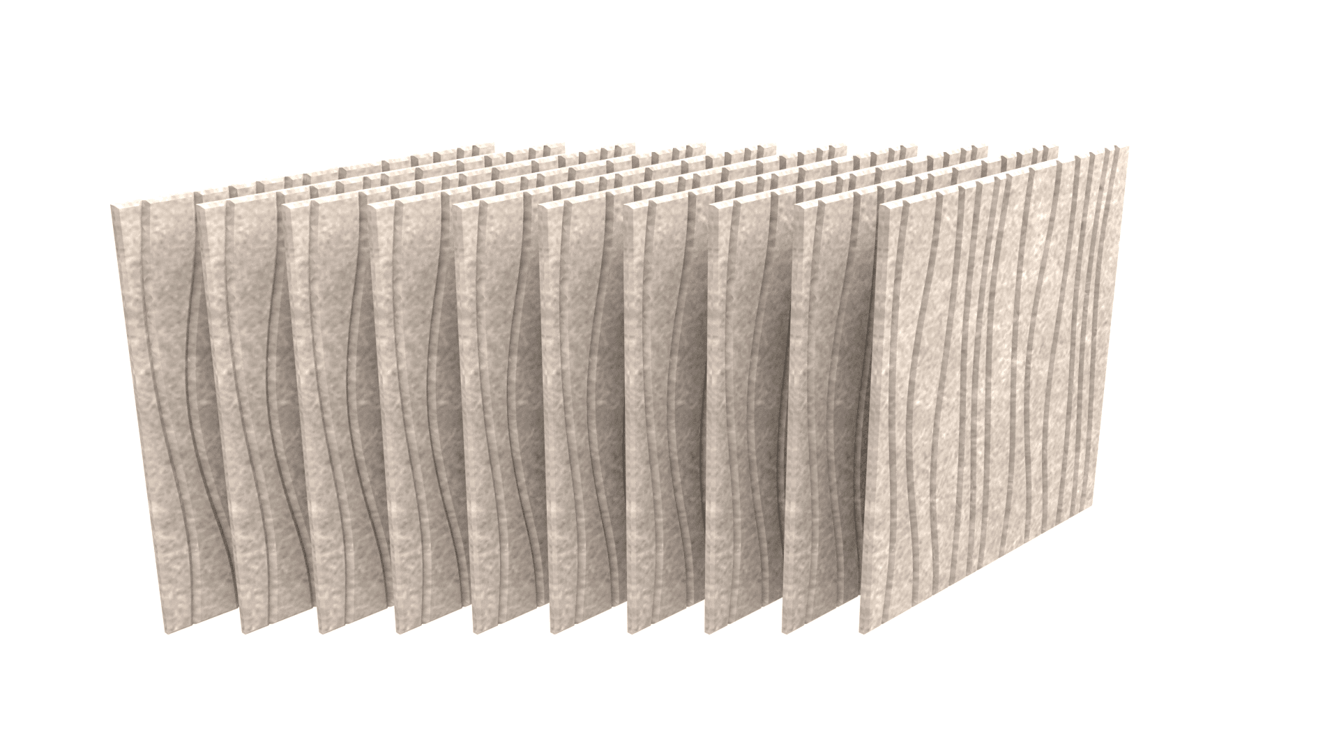 ACOUSTIC ARTWORK G4P0050 - PET felt acoustic tiles, square, 10 pcs. 3