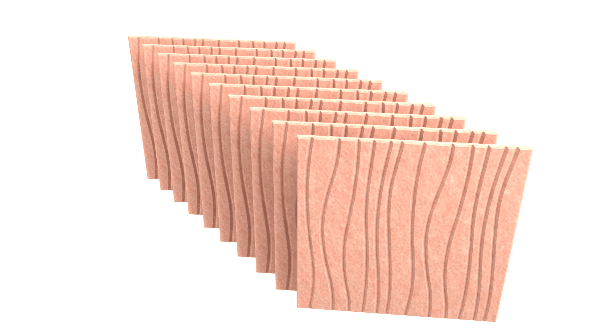 ACOUSTIC ARTWORK G4P0050 - PET felt acoustic tiles, square, 10 pcs. 4