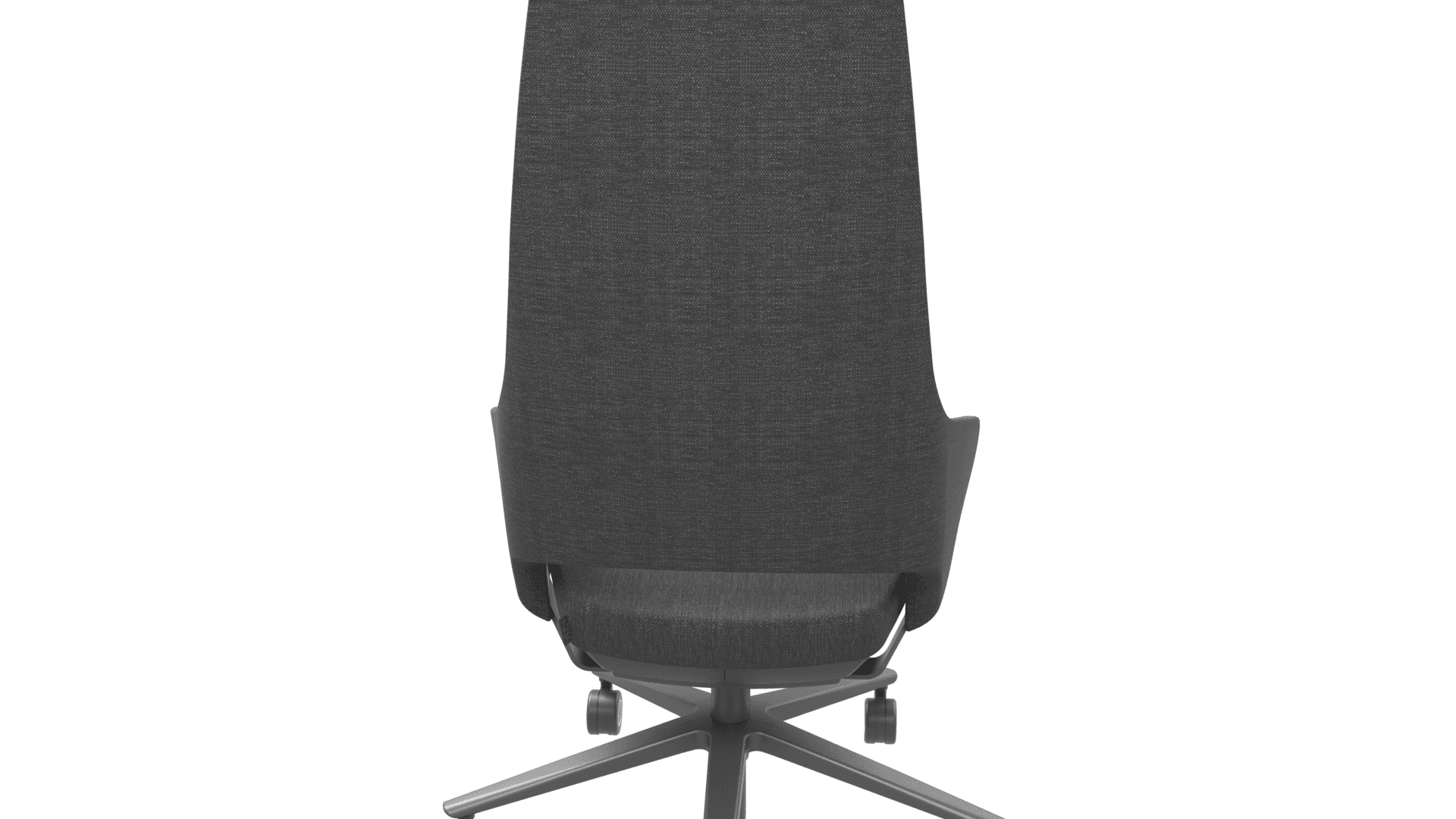 SANDIE G5A0172 - Executive chair. Weight-sensitive synchro mechanism with 3 locking positions. 5-star black powder-coated aluminium base with castors. 2