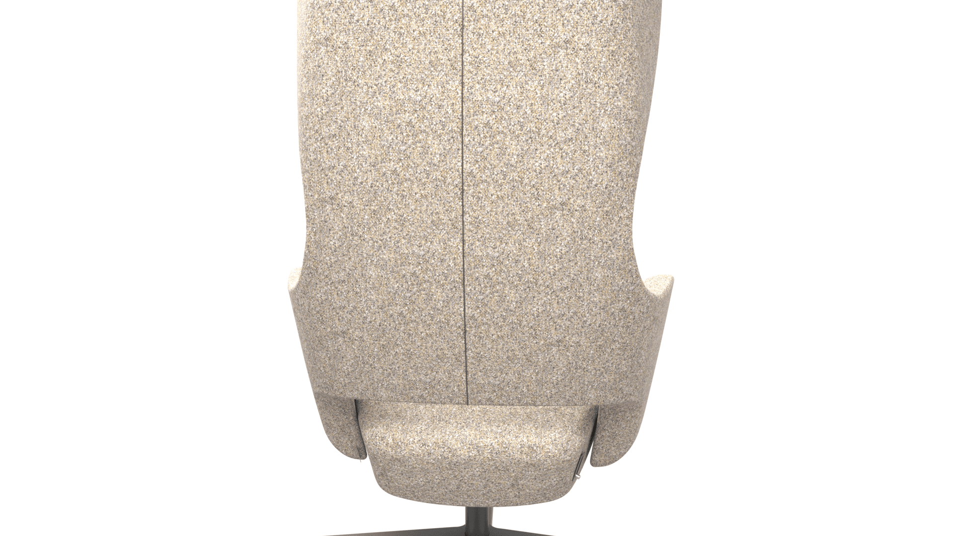 SANDIE G5R0127 - High-back lounge chair. Weight-sensitive synchro mechanism with 3 locking positions. 4-star black powder-coated aluminium base with glides. 2
