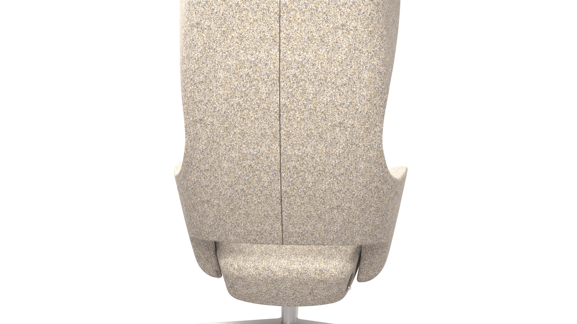 SANDIE G5R0127 - High-back lounge chair. Weight-sensitive synchro mechanism with 3 locking positions. 4-star black powder-coated aluminium base with glides. 5