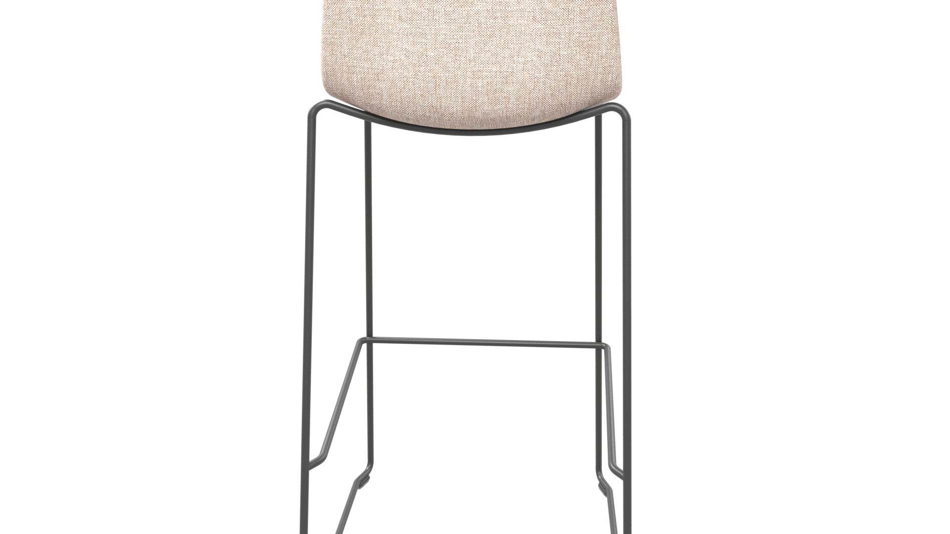 TWIST&SIT G5A0293/P1 - High chair. For 1050 mm height desks. Steel framework. Entirely moulded in cold-cure polyurethane. Powder-coated wire steel frame. Stackable . 2