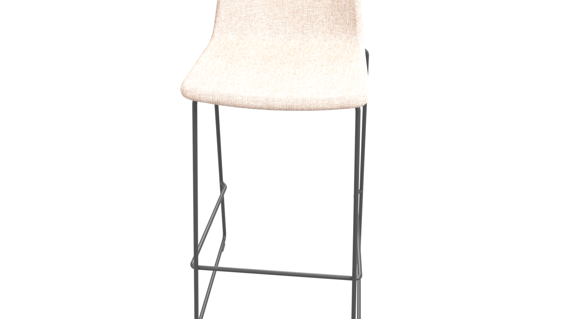 TWIST&SIT G5A0293/P1 - High chair. For 1050 mm height desks. Steel framework. Entirely moulded in cold-cure polyurethane. Powder-coated wire steel frame. Stackable . 1