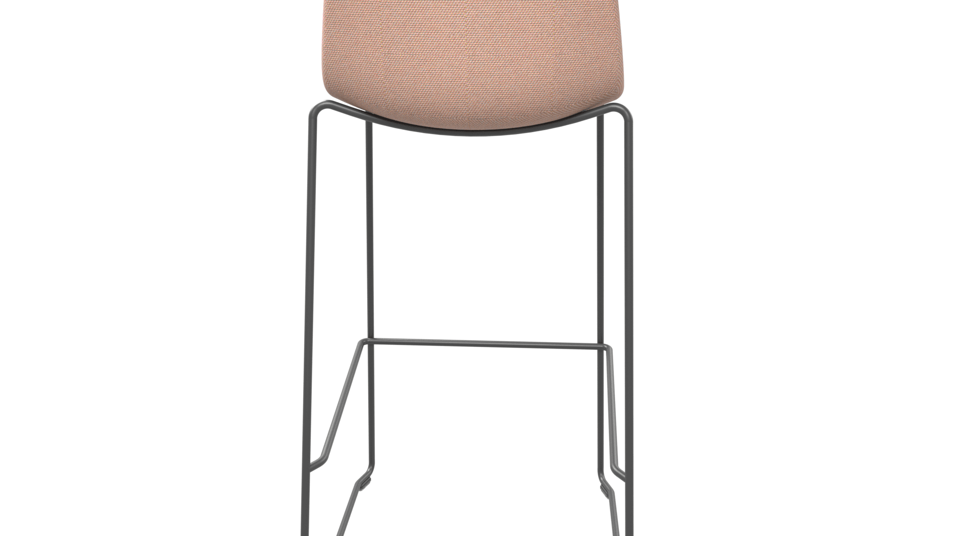 TWIST&SIT G5A0293/P2 - High chair. For 1050 mm height desks. Steel framework. Entirely moulded in cold-cure polyurethane. Powder-coated wire steel frame. Stackable . 2