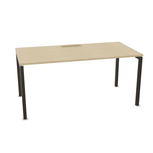 NOVA U DNA161-U - Desk with a cut-out for a rectangular grommet in the middle. G6F0147 must be ordered separately.
