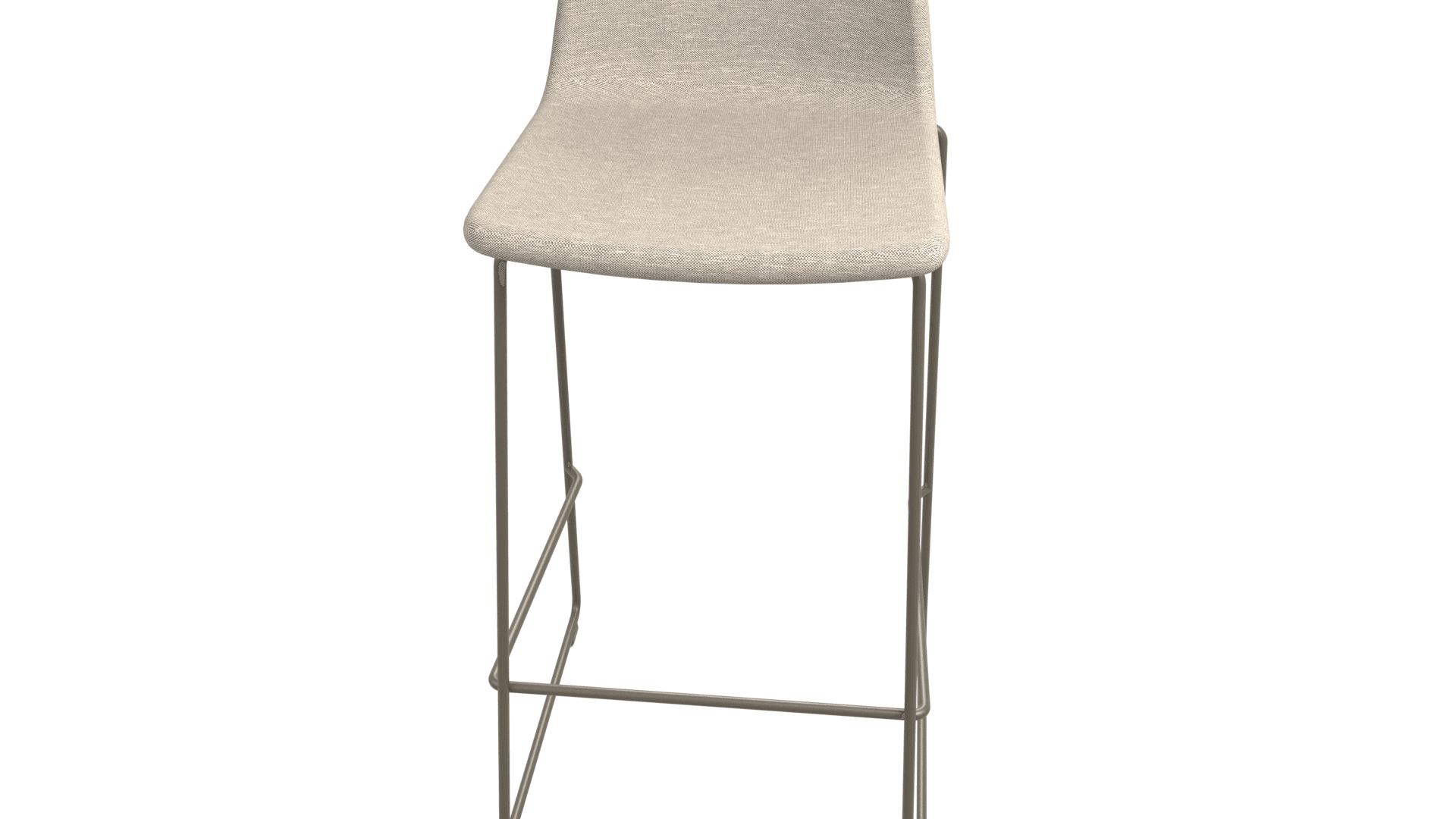 TWIST&SIT G5A0293/P1 - High chair. For 1050 mm height desks. Steel framework. Entirely moulded in cold-cure polyurethane. Powder-coated wire steel frame. Stackable .
